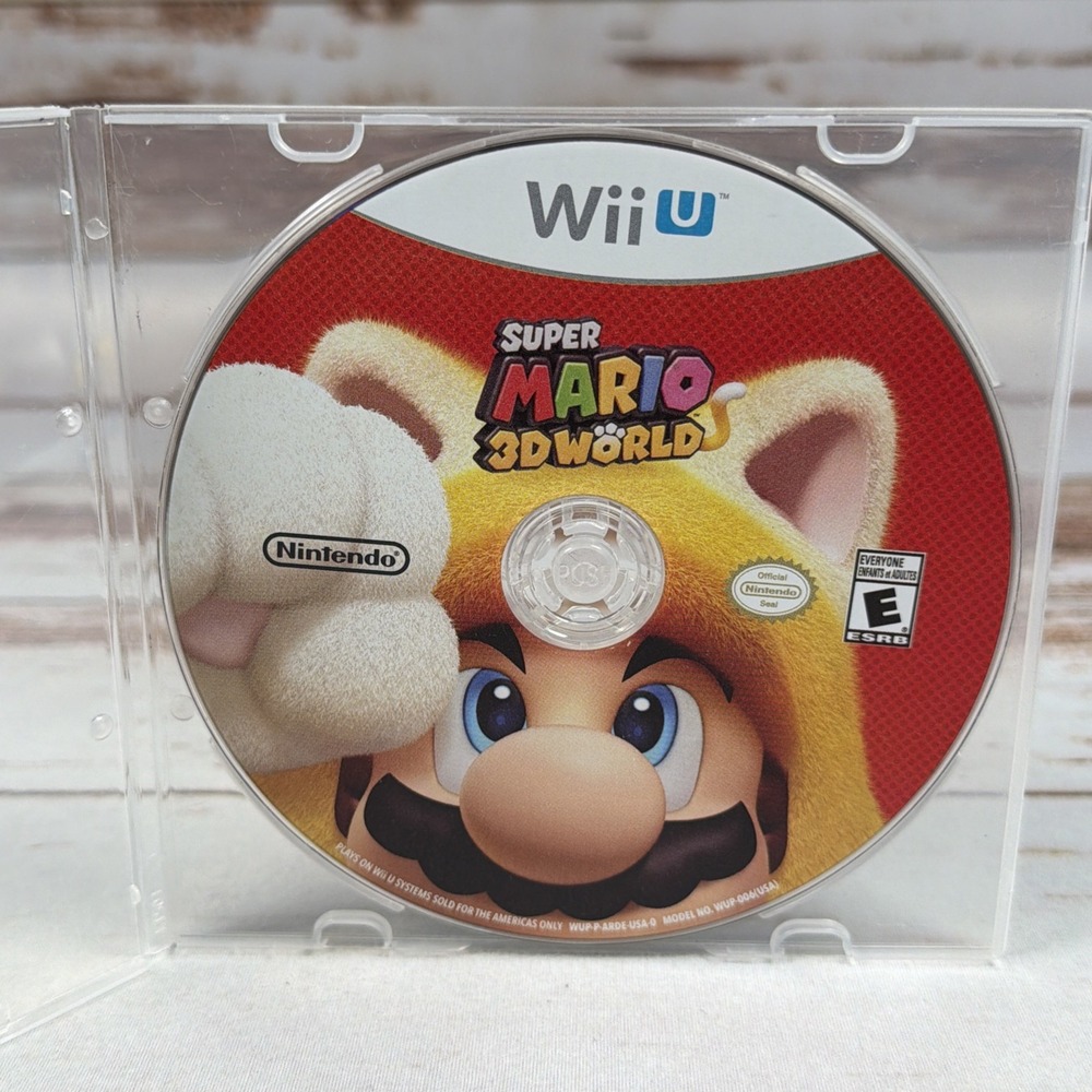 Super Mario 3D World Wii U Game Disc Only Nintendo 2013 Authentic Tested Works
